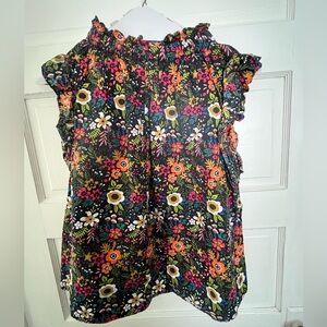 THML Vibrant Colored Ruffle Top Size XL